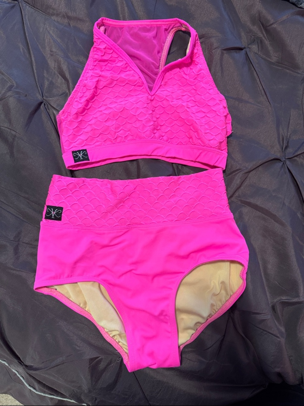 Women’s Hot Pink Two-Piece Dance wear Set by Kandi Kouture